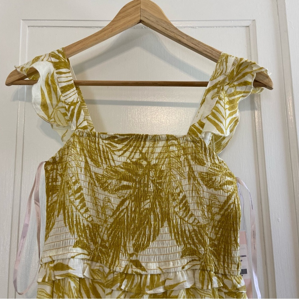 Nanette Lepore Smocked Palm print maxi dress - Picture 4 of 6